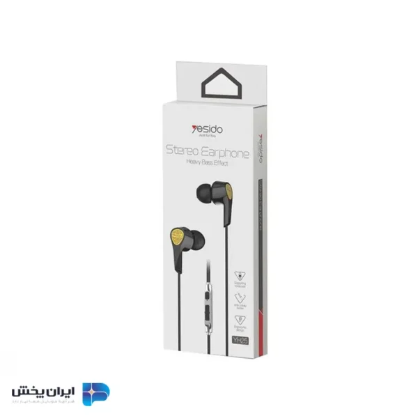 هندزفری سیمی یسیدو مدل yesido yh25