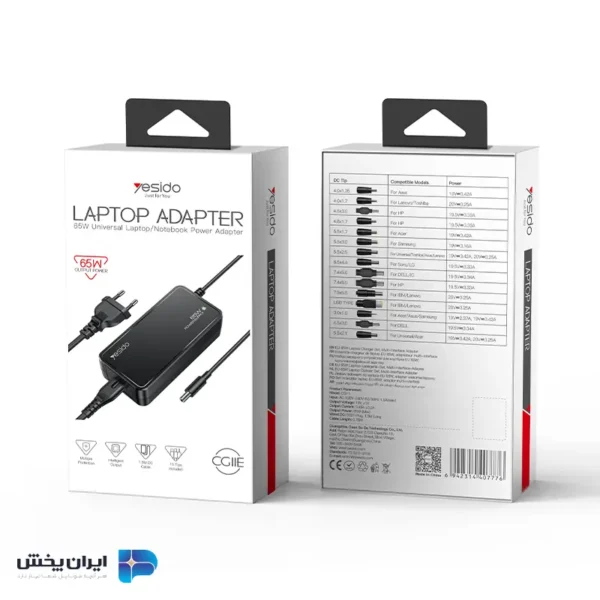 شارژر لپتاپ 20 ولت 0.5 آمپر یسیدو مدل yesido CG11E 2
