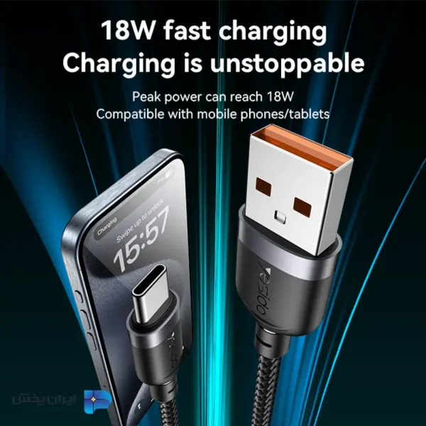 کابل usb به تایپ سی یسیدو مدل yesido ca132