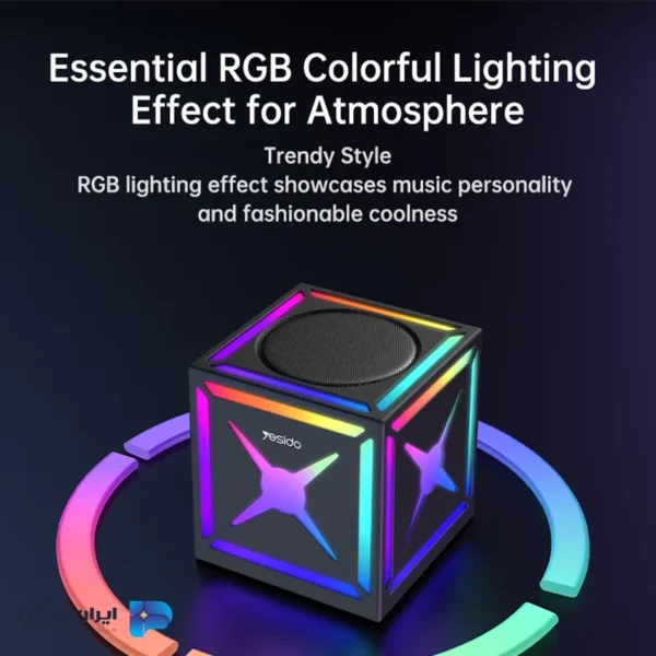 اسپیکر بلوتوثی با نور RGB یسیدو Yesido YSW34