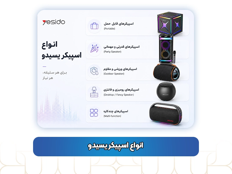 انواع اسپیکر یسیدو